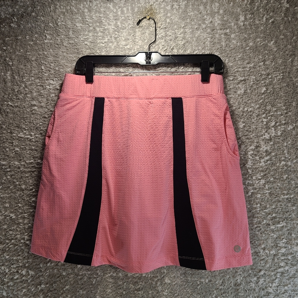 Bette & Court Women's Pull On Skort Skirt Pink Medium Pockets Nylon Blend